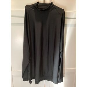 FootJoy FJ Mock Neck Black Pullover Golf Sz L Stretch Base Layer